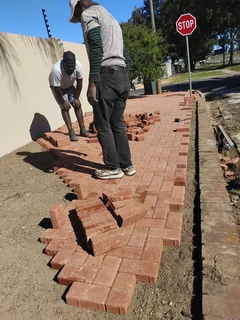 All colours paving installation