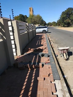 All colours paving installation