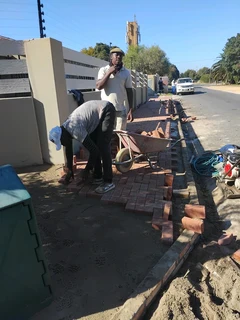 All colours paving installation