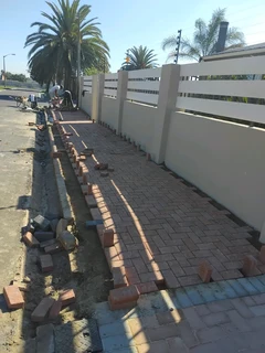 All colours paving installation