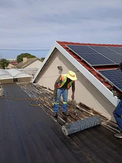 Torch on waterproofing system