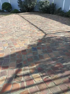Half brick paving