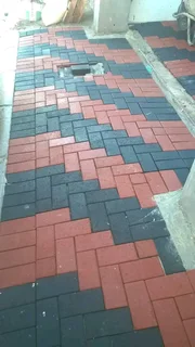 TERRACOTTA, CHARCOAL, GREY AND TAN