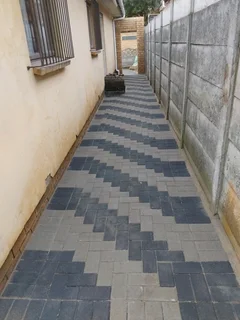 Charcoal and Grey paving