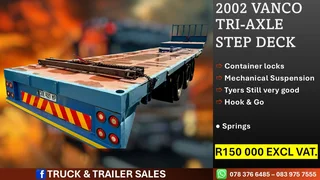 2002 Vanco Tri axle Step deck