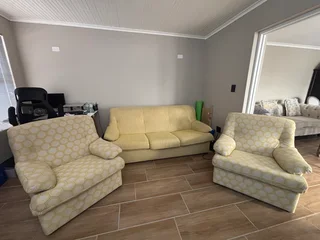 3 Seater couch and 2 single seaters