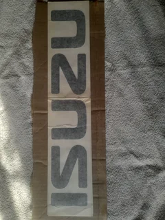 Isuzu tailgate sticker