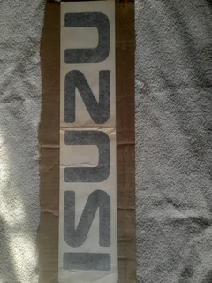 Isuzu tailgate sticker