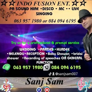 PA Sound Hire Mc Live Singing Disco 084 094 6195 Wedding Parties Hurdee Nelengu Mehndi Reception