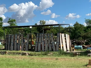 wood slabs or planks. Based on Beyers Naude drive