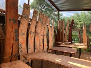 wood slabs or planks. Based on Beyers Naude drive