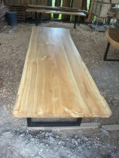 Wood dining room tables for sale in Krugersdorp. Based on Beyers Naude drive.