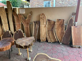 Timber slabs or wood planksfor sale in Moreletapark . Welcome to come and view.