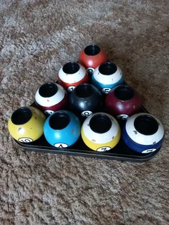 Pool Ball Candle Holder