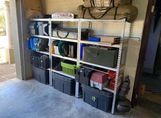 Storage shelves