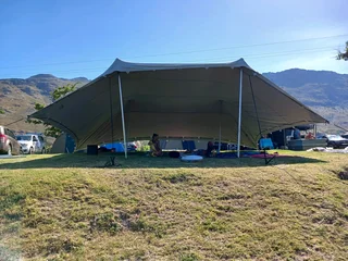 Stretchi stretch tent 6m x 9m double thick fully water proof