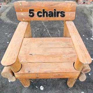 5 Wooden chairs