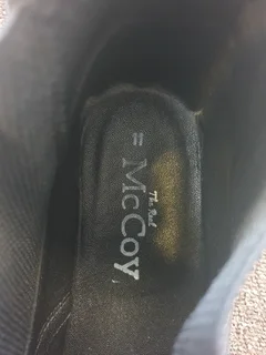 The Real McCoy Black Slip-On Work Boots – Textured Grip Sole (Men’s Size 11)