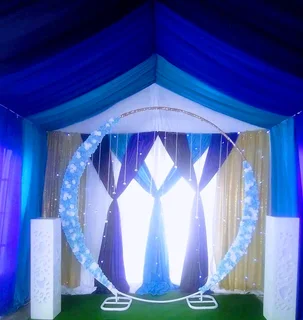 Ceiling and side draping