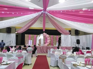 Ceiling and side draping