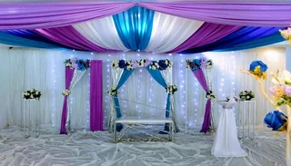 Ceiling and side draping