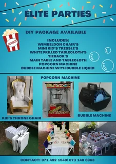 Kids DIY Party Packages - Jumping Castles - Backdrops