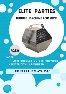 Kids DIY Packages - Jumping Castles - Popcorn machines - Bubble machines - Backdrops