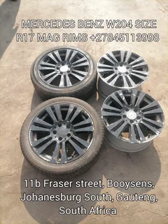 Mercedes Benz W204 Mag Rims Size R17