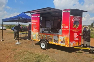 Second hand 3.4(L) 1.8m(W) 2.05m(H) food trailer for sale