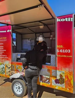 Second hand 3.4(L) 1.8m(W) 2.05m(H) food trailer for sale