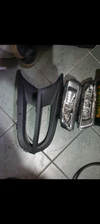 Spotlights  with covers and center  grille