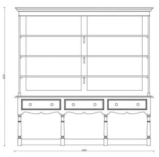Block and Chisel Welsh Dresser