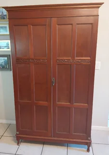Teak &amp; Rosewood Antique cupboard / used as TV cabinet