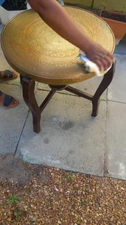 Antique Brass Table