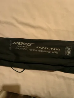 Black Loomis &amp; Franklin 13ft fishing rod