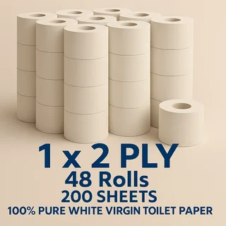 2 Ply Toilet Paper Variants 48 Rolls  200 Sheets