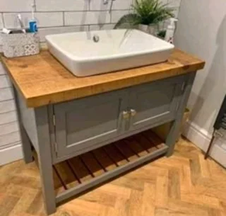 Grey Bathroom Vanity - basin excluded