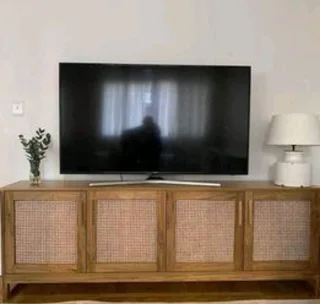 4 door Rattan TV Stand