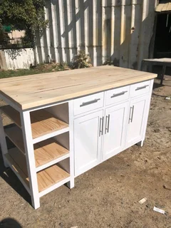 White Kitchen Island