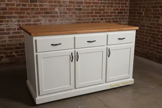 White Kitchen Island