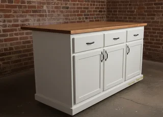White Kitchen Island