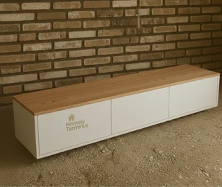 White Floating TV Stand