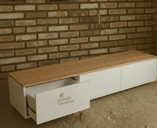 White Floating TV Stand