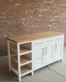White Kitchen Island