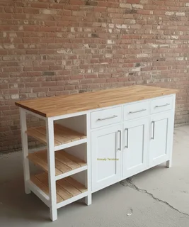 White Kitchen Island