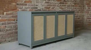 Grey Rattan Sideboard/ Buffet