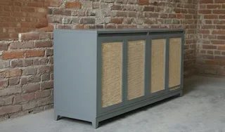 Grey Rattan Sideboard/ Buffet