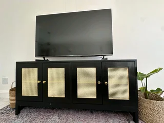 4 door Rattan Sideboard