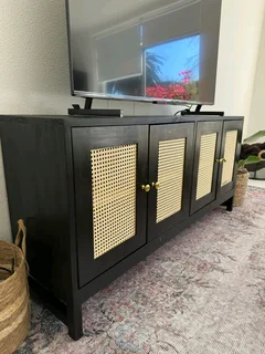 4 door Rattan Sideboard