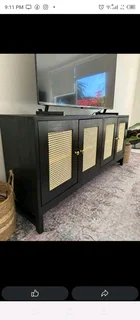 4 door Rattan Sideboard